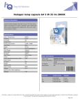 HQ HQHG4CAPS001 halogen lamp