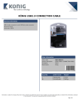 König CMP-CE013/3 USB cable