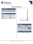 König SAT-RM48 mounting kit
