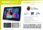 Hannspree HANNSpad SN1AT74B 16GB Black tablet