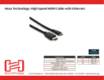 Hosa Technology 3ft, HDMI - Mini HDMI