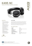 AKG K 495 NC headphone