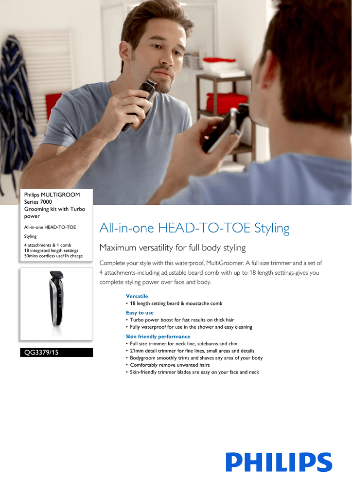 philips qg3333 accessories