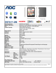 AOC D97A11-2M 8GB Black, Titanic tablet