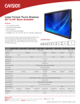 GVision DS46AD-OO-45LG touch screen monitor