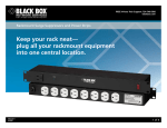 Black Box PS186A-R2 power distribution unit PDU
