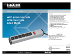 Black Box PS163A-R2 power distribution unit PDU