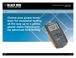 Black Box FOMM-200 cable network tester