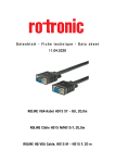 ROLINE HQ VGA Cable, HD15 M - HD15 F 20 m