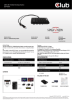 CLUB3D SenseVision USB3.0 Y-Cabled Docking Station