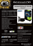 Gainward GeForce GT 730 1024MB SilentFX NVIDIA GeForce GT 730 1GB