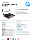 HP Pavilion 15-p022nr