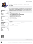 Kensington Portafolio Fit™ Universal Folio Case for 7-8” Tablets — Purple