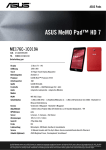 ASUS MeMO Pad 7 ME176C 16GB Red