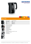Severin WK 3391 electrical kettle
