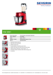 Severin KM 3891 food processor