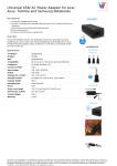 V7 Universal 65W AC Power Adapter for Acer, Asus, Toshiba and Samsung Notebooks