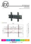 iBoardTouch IBTWALMNT-02 flat panel wall mount