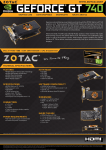 Zotac ZT-71006-10BB NVIDIA GeForce GT 740 2GB graphics card