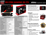 MSI V303-040R AMD Radeon R9 270X 2GB graphics card
