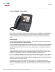 Cisco 8945 4lines Wired handset Black