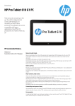 HP Pro Tablet 610 G1 32GB Black