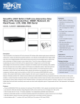 Tripp Lite SmartPro 230V 3kVA 2.7kW Line-Interactive Sine Wave UPS, Extended Run, SNMP, Webcard, 2U Rack/Tower, LCD, USB, DB9 Serial