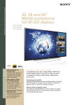 Sony FWD-40W600P 40" Full HD Wi-Fi Black LED TV