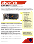 VisionTek 900701 AMD Radeon R7 240 2GB graphics card