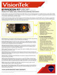 VisionTek 900702 AMD Radeon R7 250 1GB graphics card