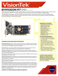 VisionTek 900684 AMD Radeon R7 240 2GB graphics card