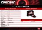 PowerColor AXR7 250 2GBK3-HV2E/OC AMD Radeon R7 250 2GB graphics card