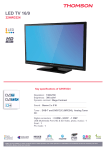 Thomson 32HW3324 32" HD-ready Black LED TV