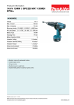 Makita 8434DWDE cordless combi drill