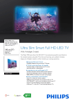 Philips 7000 series Ultra-Slim Smart Full HD LED TV 55PFK7509