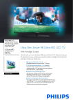 Philips 7800 series 49PUK7809 49" 4K Ultra HD 3D compatibility Smart TV Wi-Fi Black