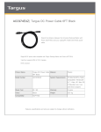 Targus ACC974EUZ power cable