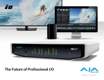 AJA IO-4K video capture board