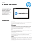 HP ElitePad 1000 G2 64GB Silver