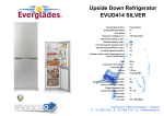 Everglades EVUD414 fridge-freezer