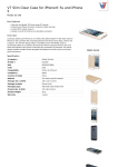 V7 Slim Clear Case for iPhone&reg; 5s and iPhone 5