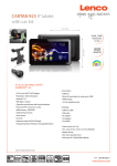 Lenco CARTAB-925 8GB Black tablet