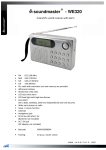 Soundmaster WE320 radio receiver