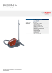 Bosch BSN1810RU vacuum cleaner