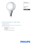 Philips Globe energy saving bulb 8710163390437