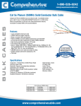 Comprehensive C5EP350B-1000 networking cable