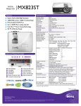 Benq MX823ST data projector