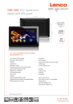 Lenco TAB-1045 16GB Black tablet