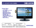 Curtis LCDVD152AC 15" Black LCD TV