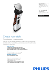 Philips Click&Style Waterproof shaver & styler QS6141/33